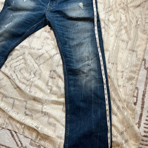 Diesel Men's Distressed Blue Jeans - Picture 11 of 12